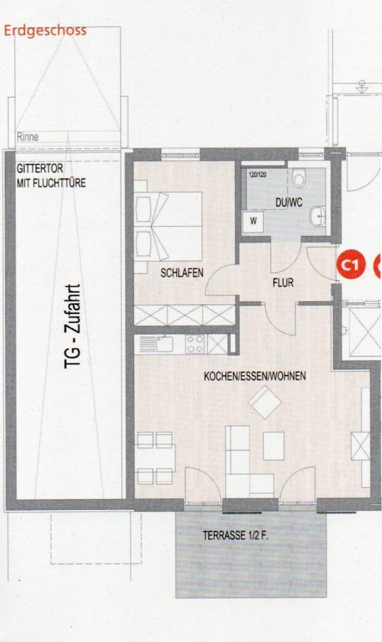 Antike & Modern Deluxe 2 Mit Terrasse Apartment Leipheim Exterior photo